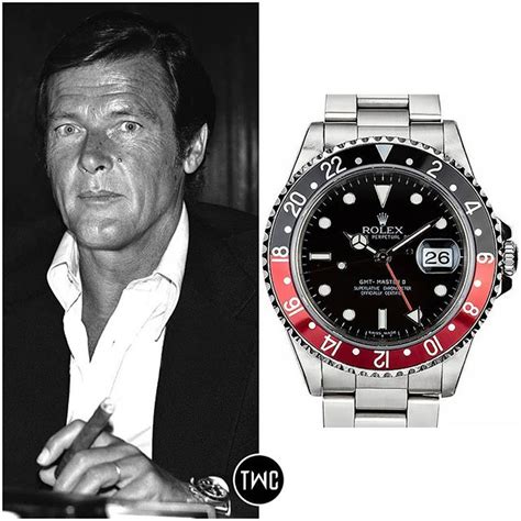 roger moore rolex|roger moore gmt watch.